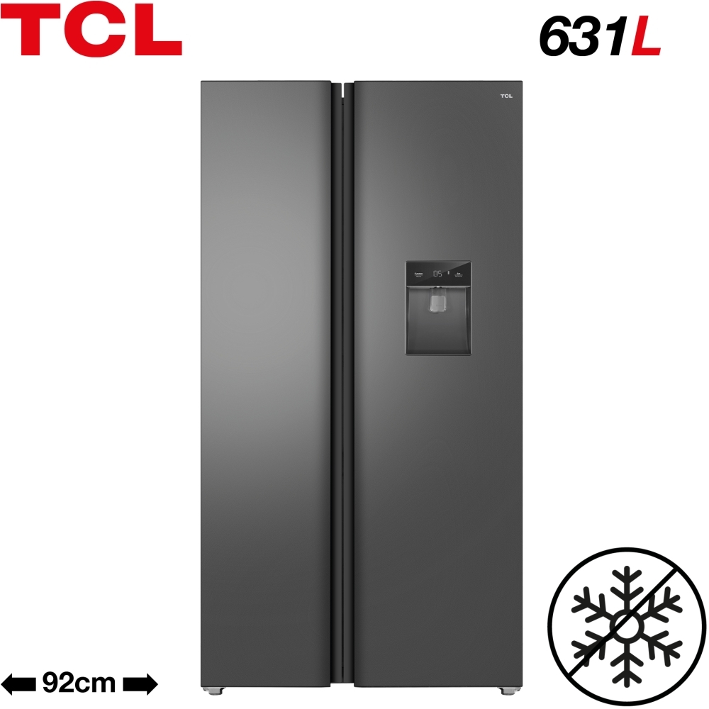 Buy TCL RP631SSE0UK American Fridge Freezer Dark Silver Marks Electrical