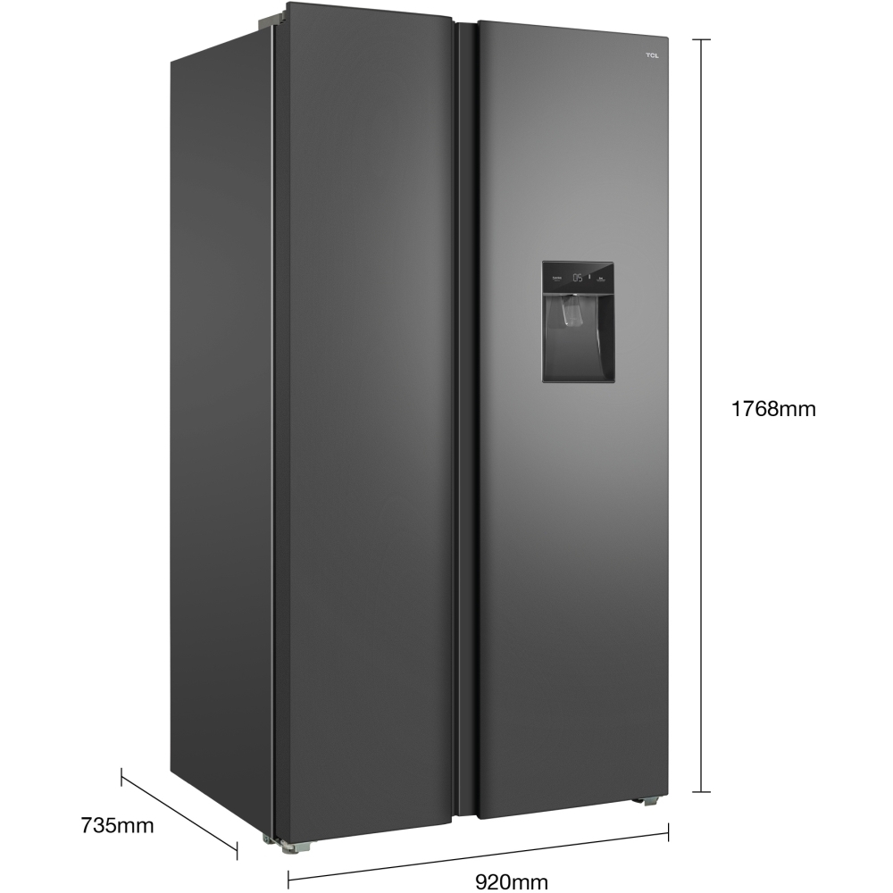 Buy TCL RP631SSE0UK American Fridge Freezer Dark Silver Marks