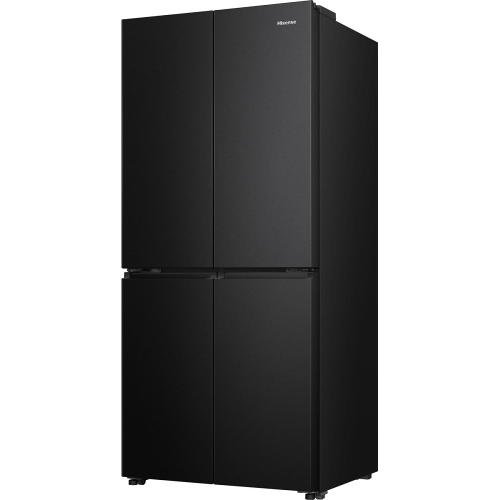 Hisense RQ5P470SAFD American Fridge Freezer, Black, D Rated,  Non-Plumbed