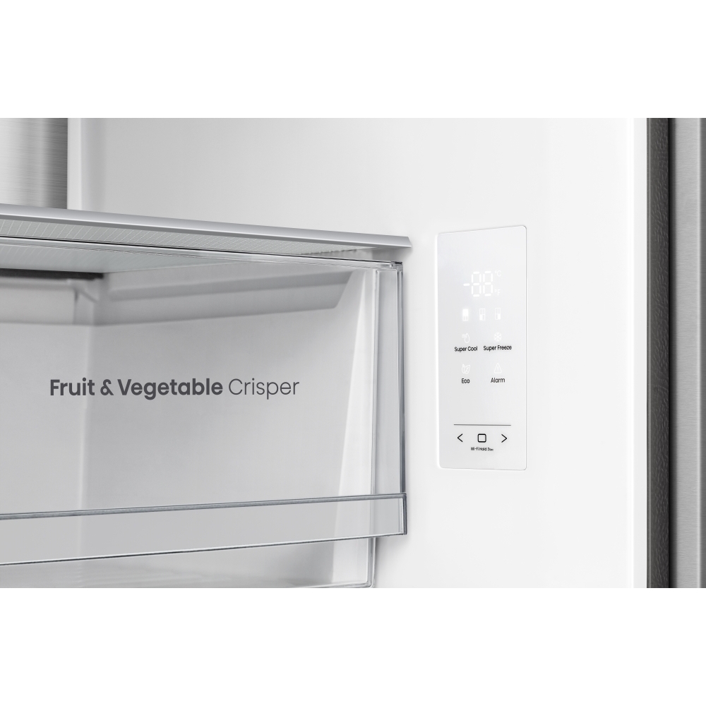 Hisense RQ5P470SMIE American Fridge Freezer, Silver, E Rated,  Non-Plumbed