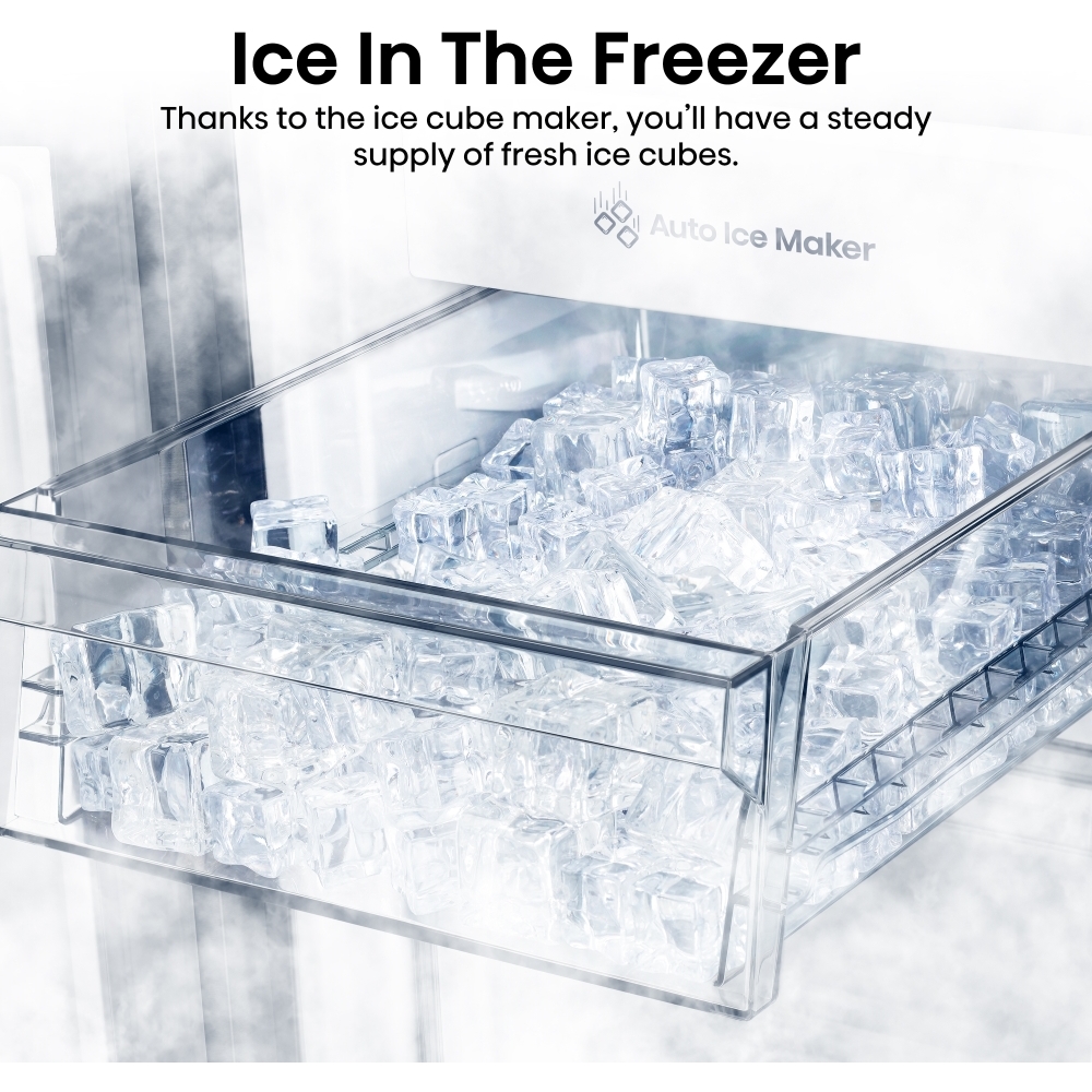 Hisense RQ5P470SYID American Fridge Freezer,  Non-Plumbed, Stainless Steel, D Rated