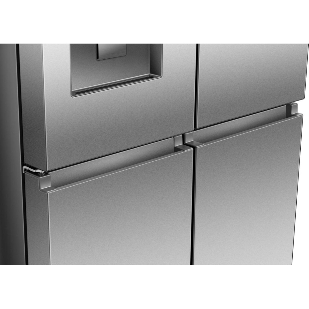 Hisense RQ5P470SYID American Fridge Freezer, Stainless Steel, D Rated,  Non-Plumbed