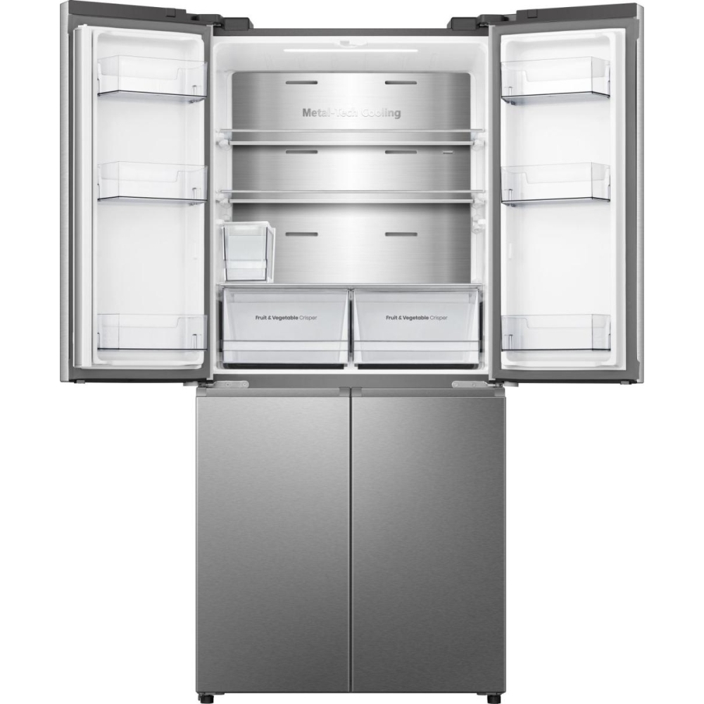 Hisense RQ5P470SYID American Fridge Freezer,  Non-Plumbed, Stainless Steel, D Rated
