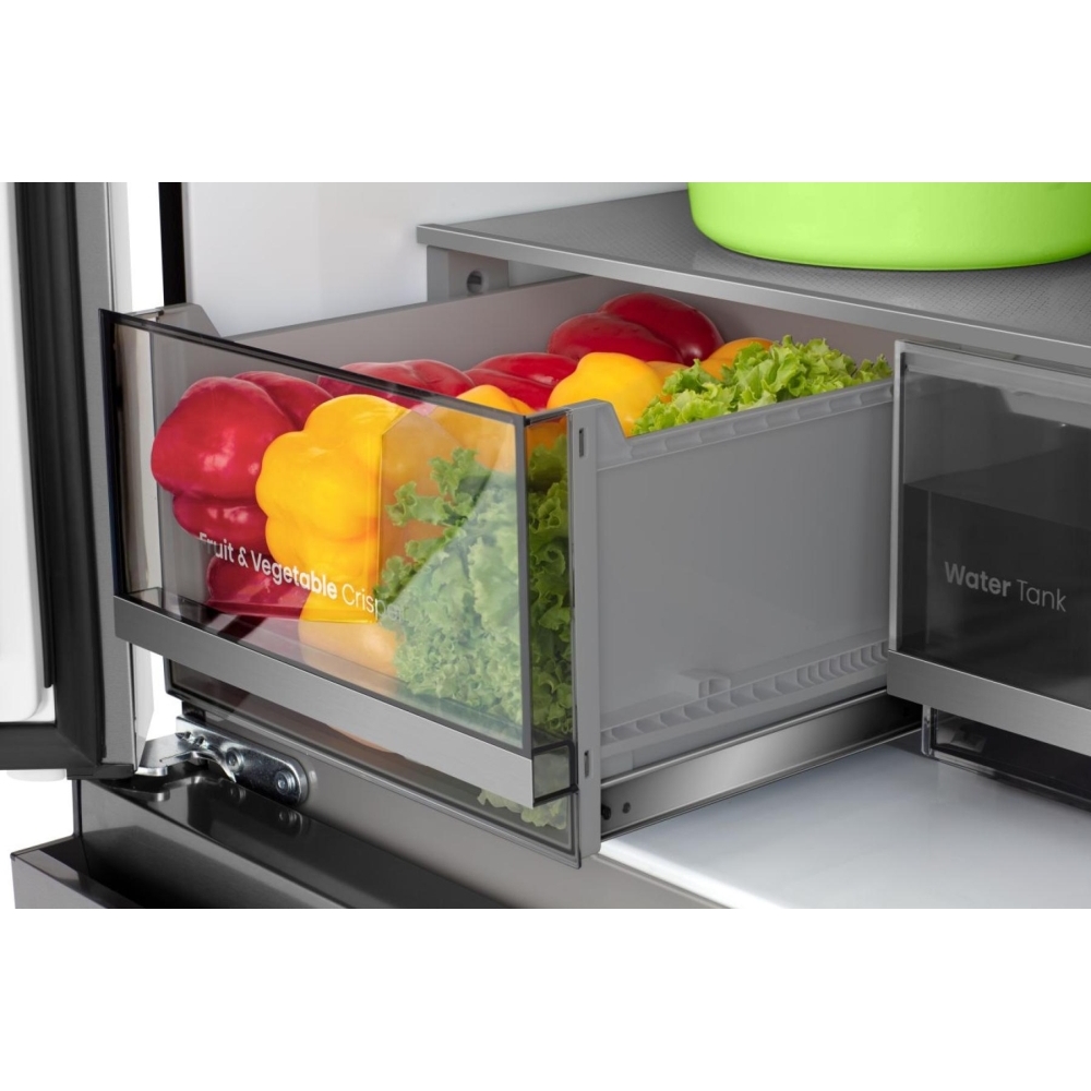 Hisense RQ5P640SYKD American Fridge Freezer, Black, D Rated,  Non-Plumbed
