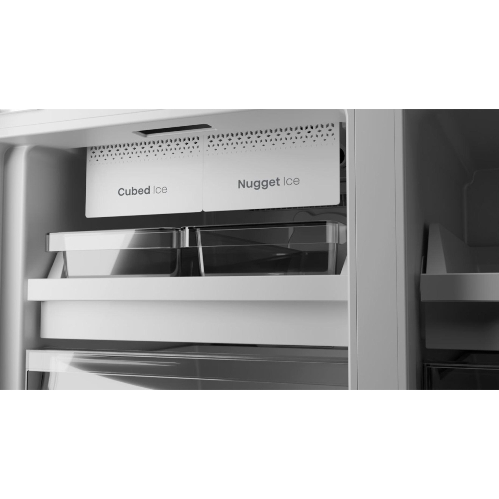 Hisense RQ5P640SYKD American Fridge Freezer, Black, D Rated,  Non-Plumbed