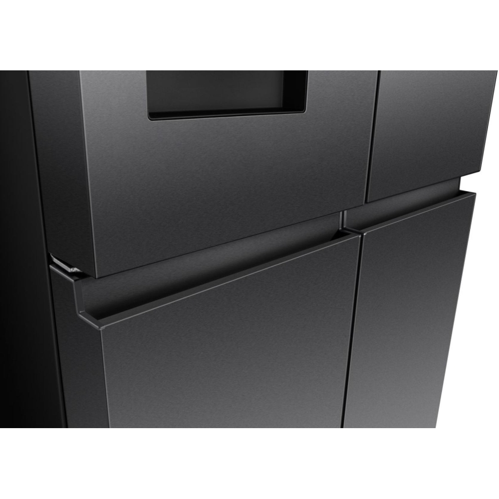 Hisense RQ5P640SYKD American Fridge Freezer, Black, D Rated,  Non-Plumbed