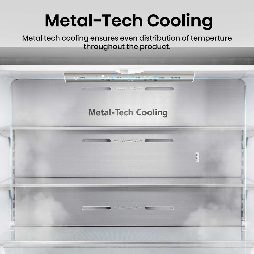 Hisense RQ758N4SAFE American Fridge Freezer, Black, E Rated,  Non-Plumbed