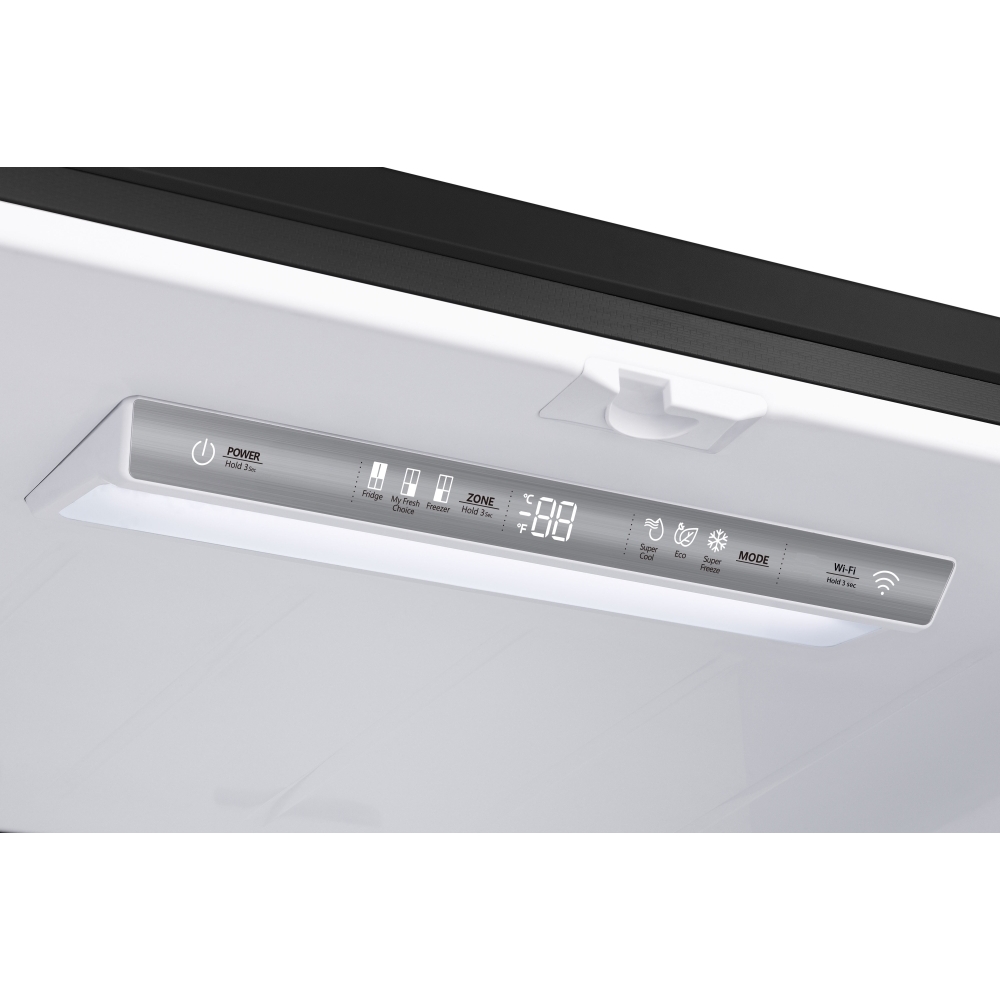 Hisense RQ758N4SWFE American Fridge Freezer, Black, E Rated,  Non-Plumbed