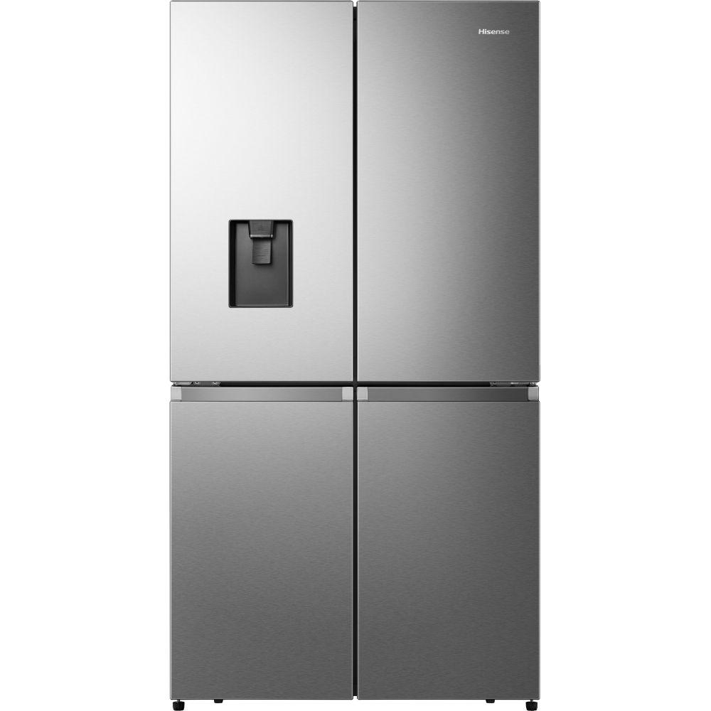 Hisense RQ758N4SWSE American Fridge Freezer, Stainless Steel, E Rated,  Non-Plumbed