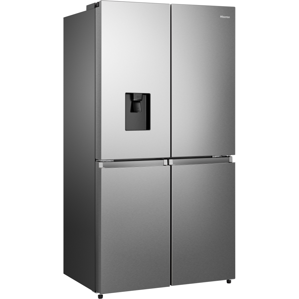 Hisense RQ758N4SWSE American Fridge Freezer, Stainless Steel, E Rated,  Non-Plumbed
