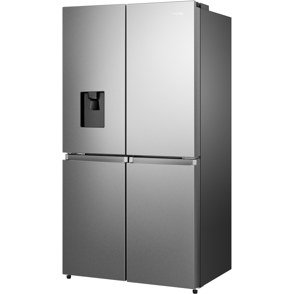 Hisense RQ758N4SWSE American Fridge Freezer, Stainless Steel, E Rated,  Non-Plumbed