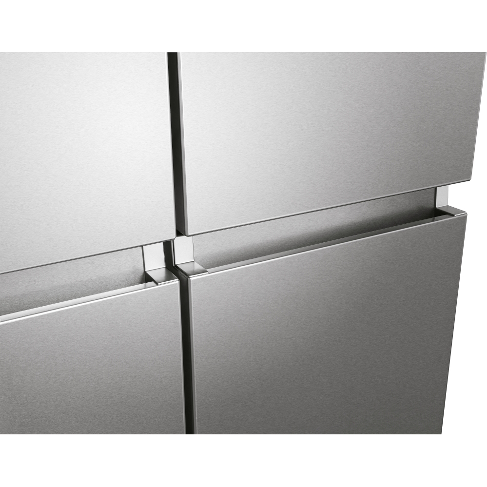 Hisense RQ758N4SWSE American Fridge Freezer, Stainless Steel, E Rated,  Non-Plumbed