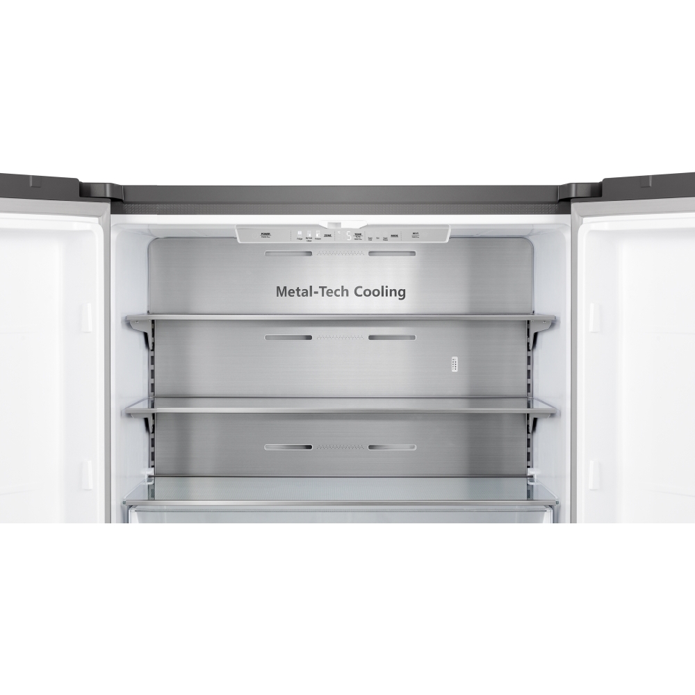 Hisense RQ758N4SWSE American Fridge Freezer, Stainless Steel, E Rated,  Non-Plumbed