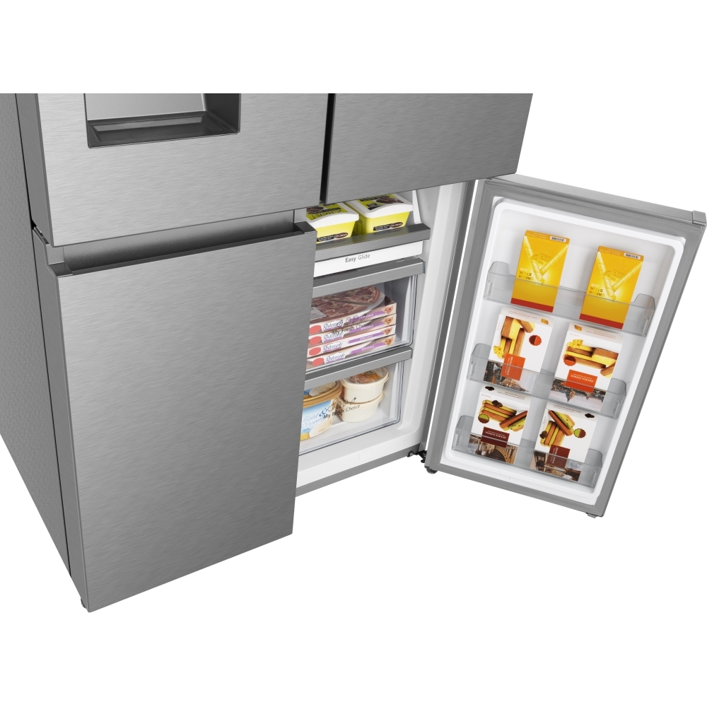 Hisense RQ760N4SASE American Fridge Freezer, Stainless Steel, E Rated,  Non-Plumbed