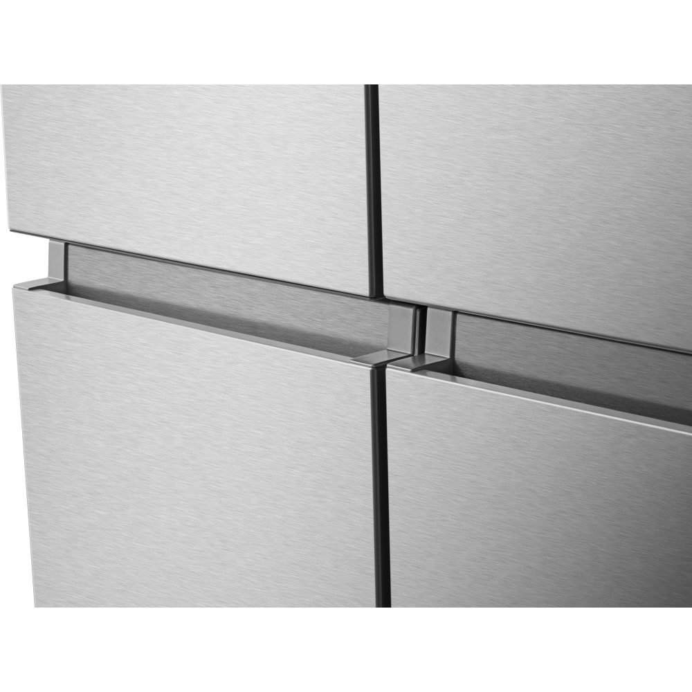 Hisense RQ760N4SASE American Fridge Freezer, Stainless Steel, E Rated,  Non-Plumbed