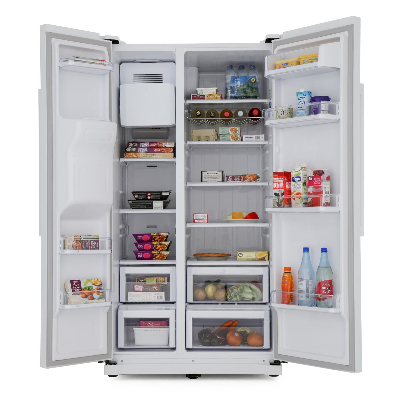 Buy Samsung RS50N3513WW/EU American Fridge Freezer White Marks