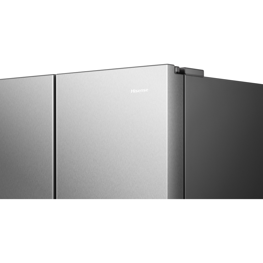 Hisense RS5P668SSCC American Fridge Freezer, Silver, C Rated,  Non-Plumbed