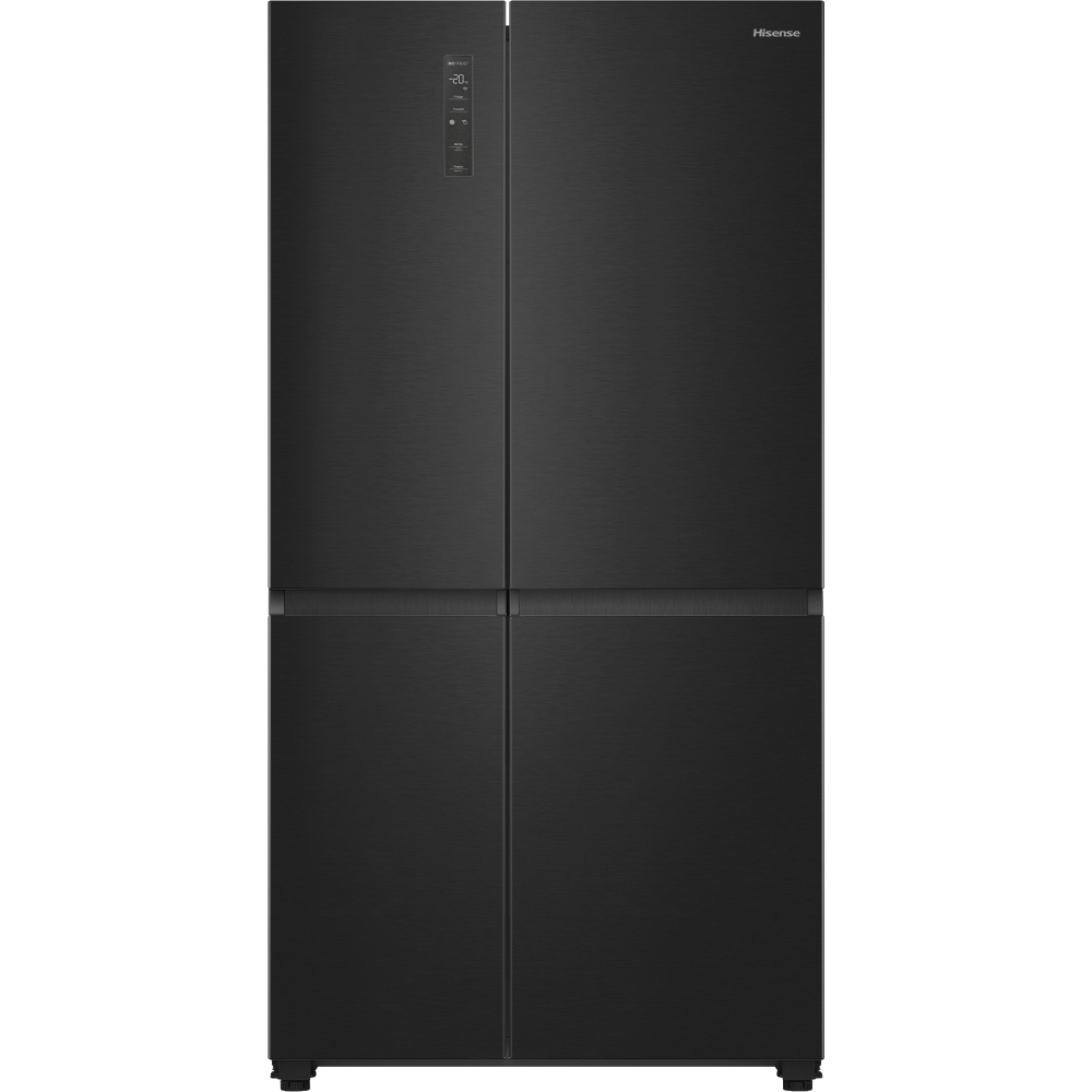 Hisense RS5P668SSFC American Fridge Freezer, Black, C Rated,  Non-Plumbed