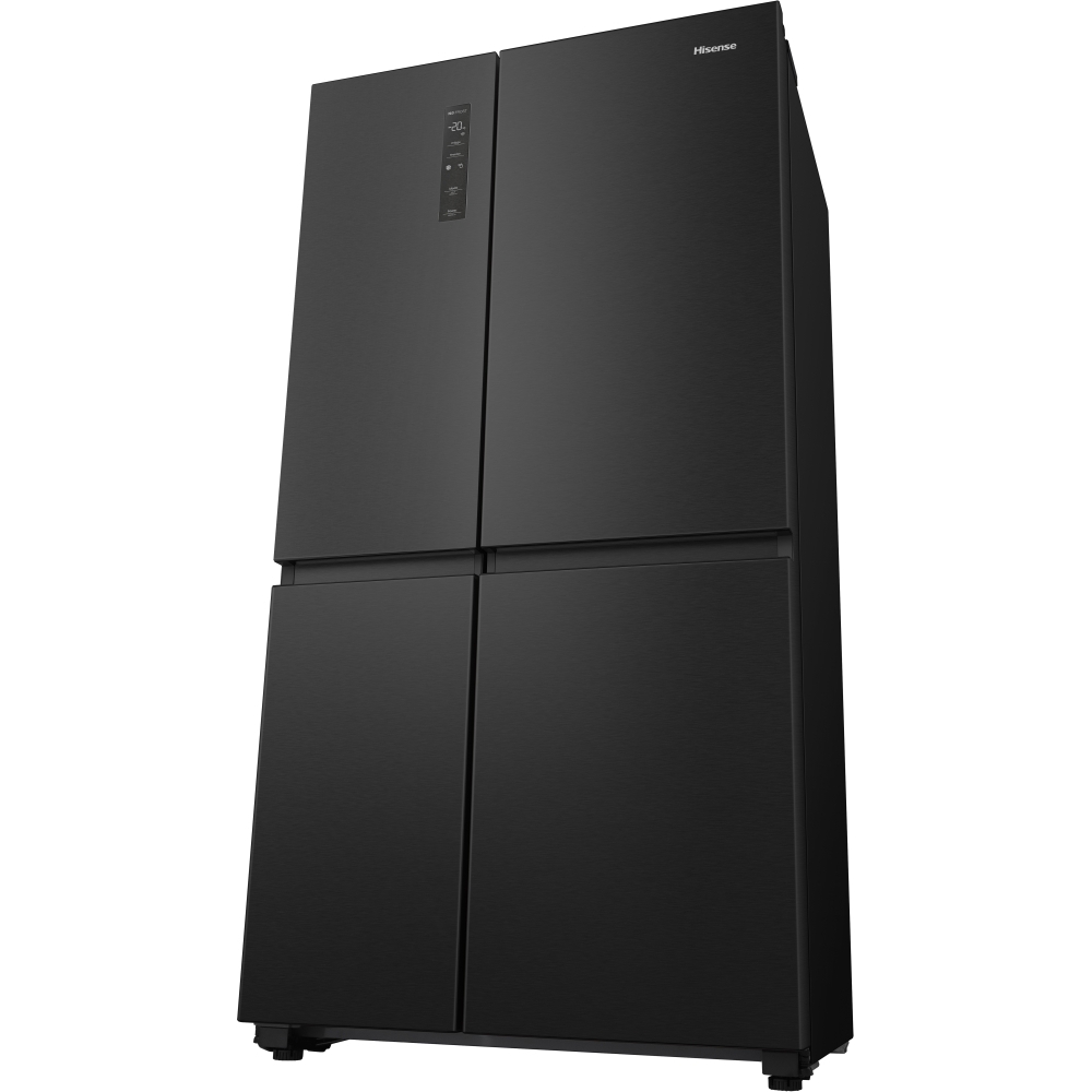 Hisense RS5P668SSFC American Fridge Freezer, Black, C Rated,  Non-Plumbed