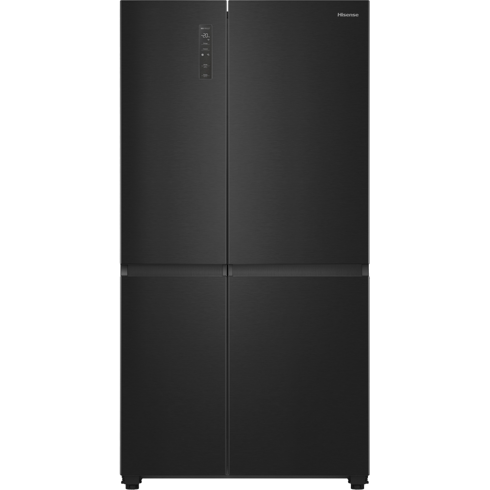 Hisense RS5P668SSFC American Fridge Freezer, Black, C Rated,  Non-Plumbed
