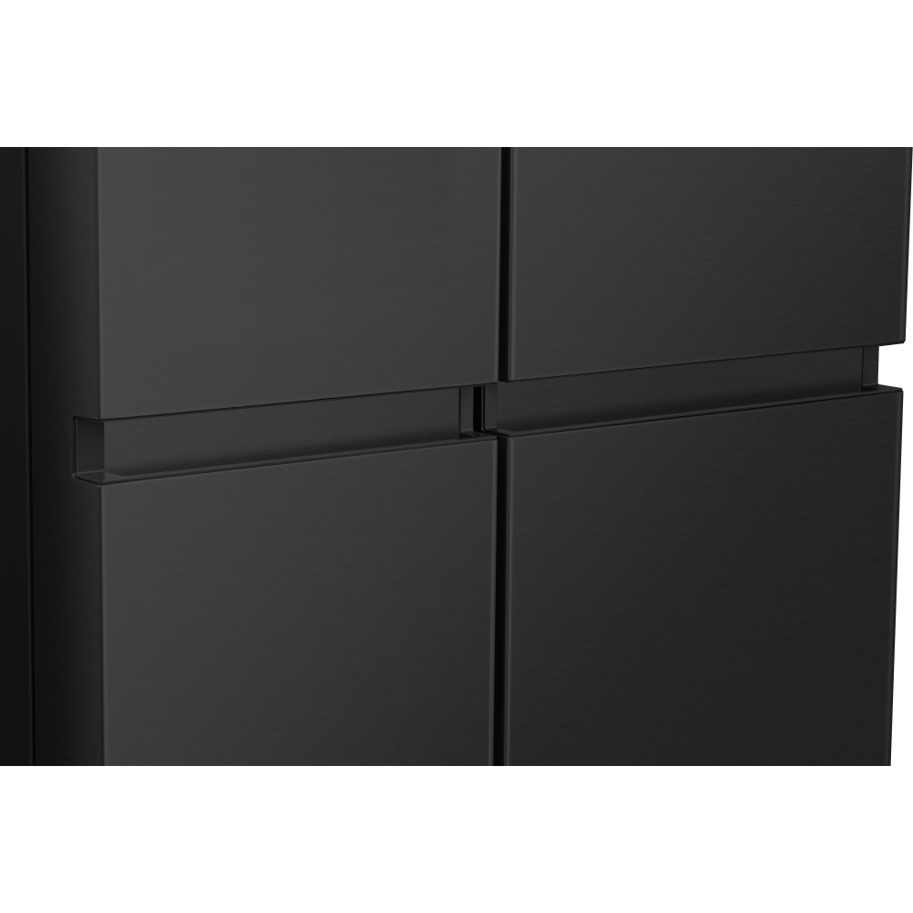 Hisense RS5P668SSFC American Fridge Freezer, Black, C Rated,  Non-Plumbed