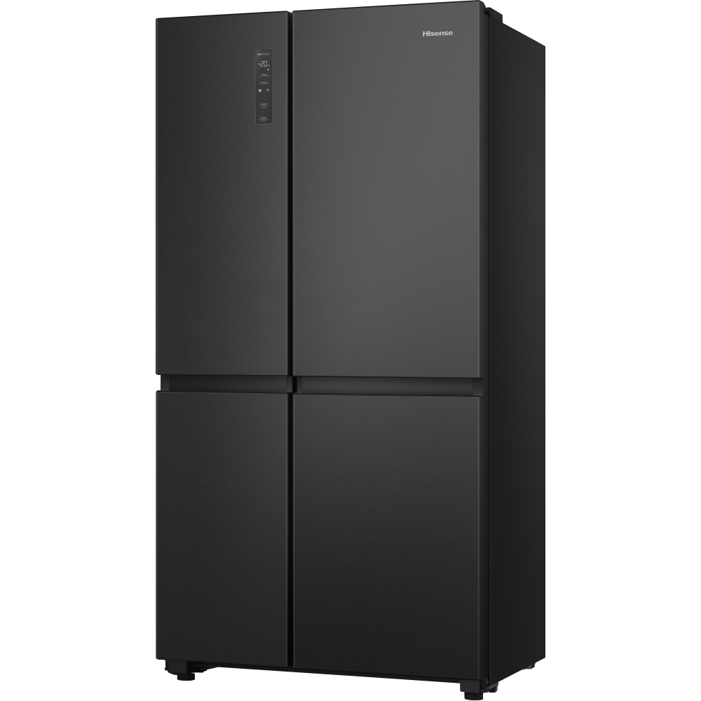 Hisense RS5P668SSFC American Fridge Freezer, Black, C Rated,  Non-Plumbed