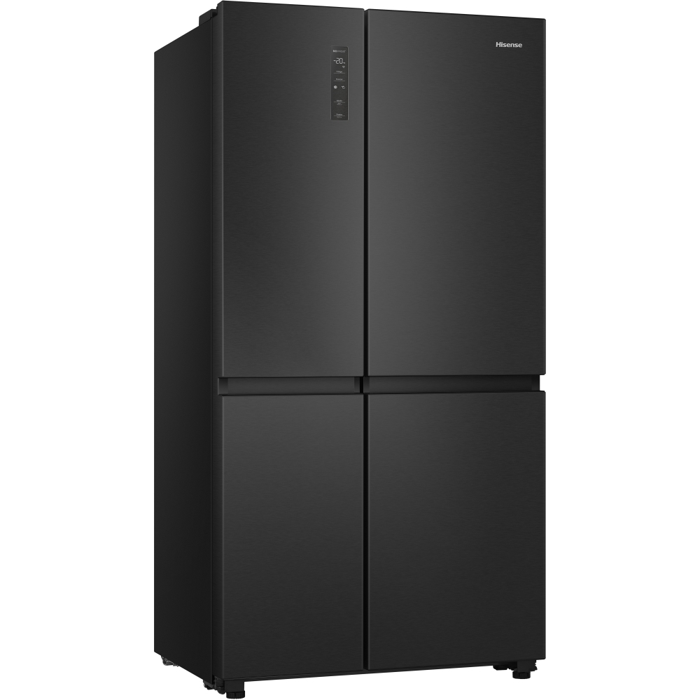 Hisense RS5P668SSFC American Fridge Freezer, Black, C Rated,  Non-Plumbed