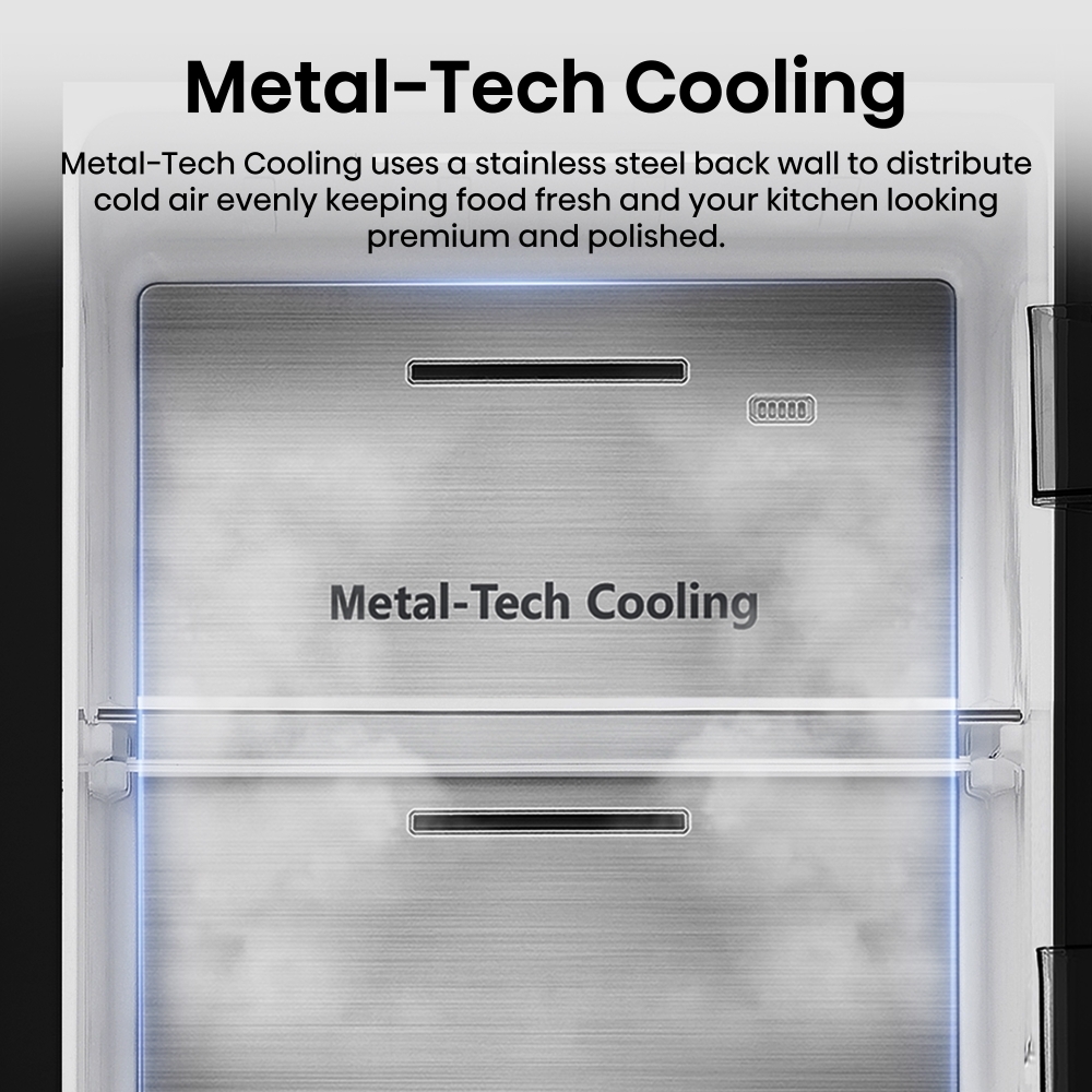 Hisense RS5P668SSFC American Fridge Freezer, Black, C Rated,  Non-Plumbed