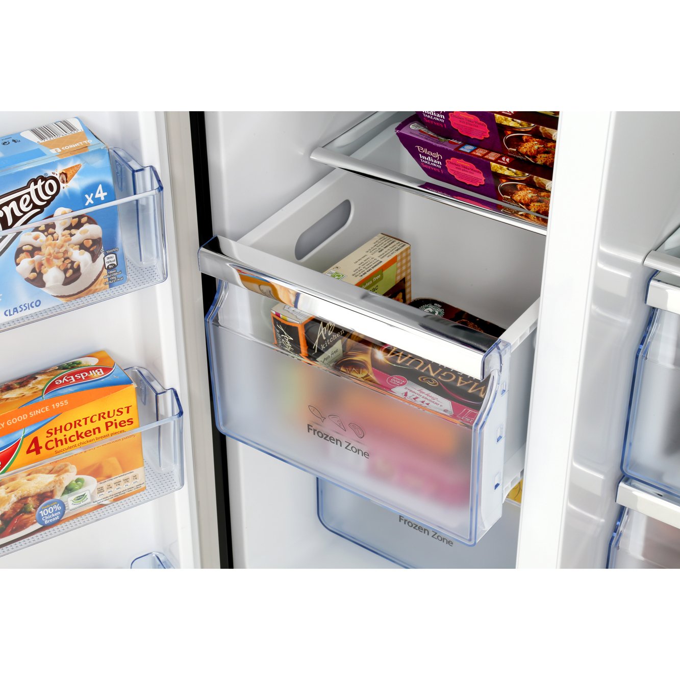 Buy Hisense RS696N4IB1 American Fridge Freezer Black/Steel Marks Electrical