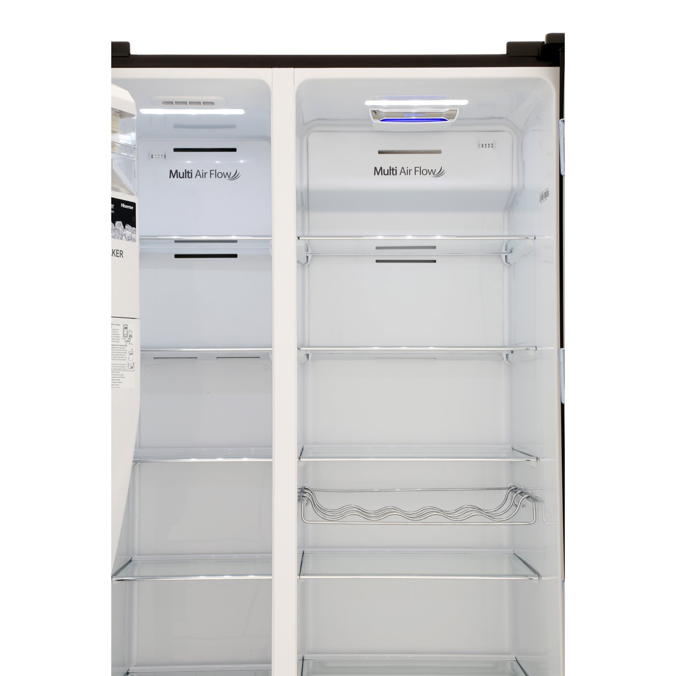 Buy Hisense RS696N4IB1 American Fridge Freezer Black/Steel Marks Electrical