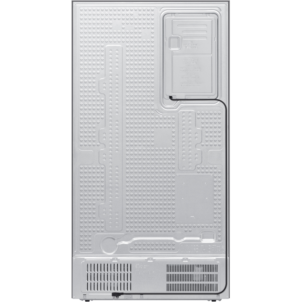 Samsung RS70F65KETEU Series 6 American Fridge Freezer, Matt Metal Silver, E Rated,  Non-Plumbed