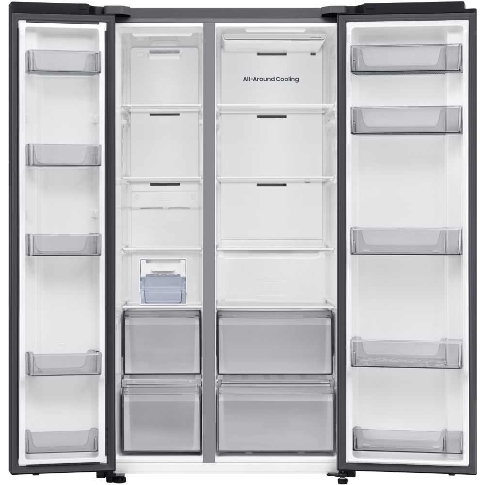 Samsung RS70F68QBFEU Series 7 SpaceMax� Smart American Fridge Freezer, Black Deep Ocean Inox Finish, B Rated,  Non-Plumbed