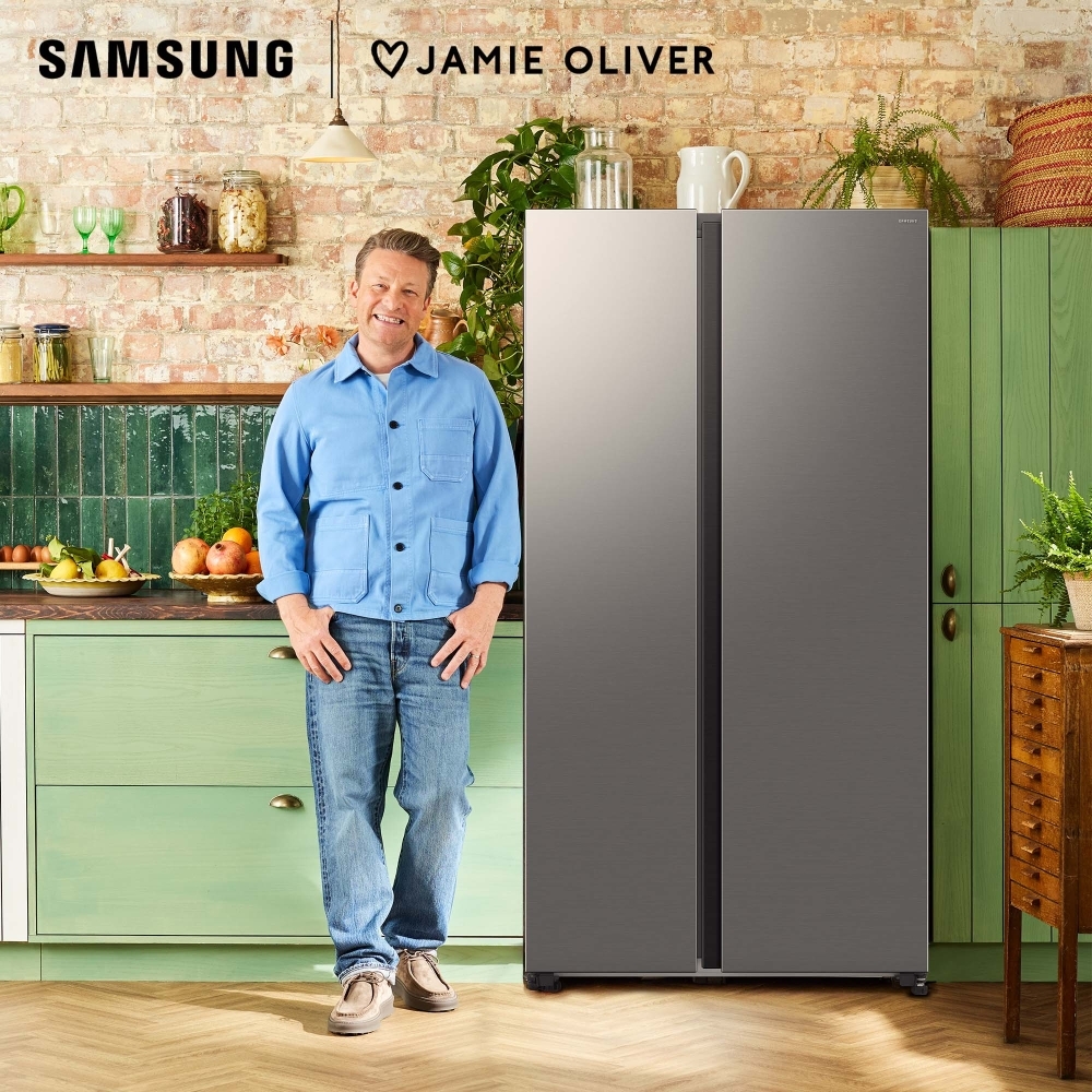 Samsung RS70F68QBTEU Series 7 SpaceMax� Smart American Fridge Freezer, Silver, B Rated,  Non-Plumbed