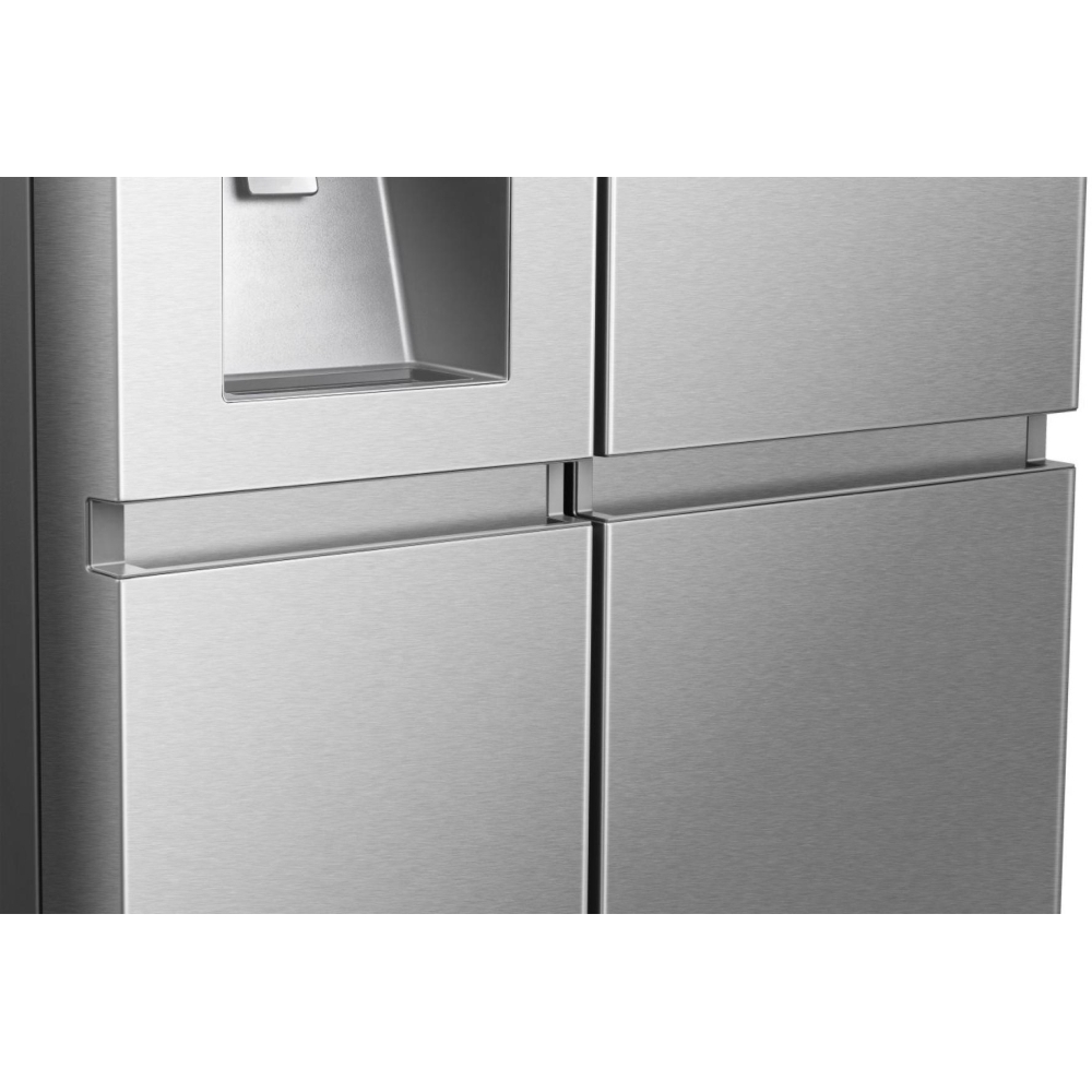 Hisense RS818N4IIE American Fridge Freezer,  Plumbed, Stainless Steel, E Rated