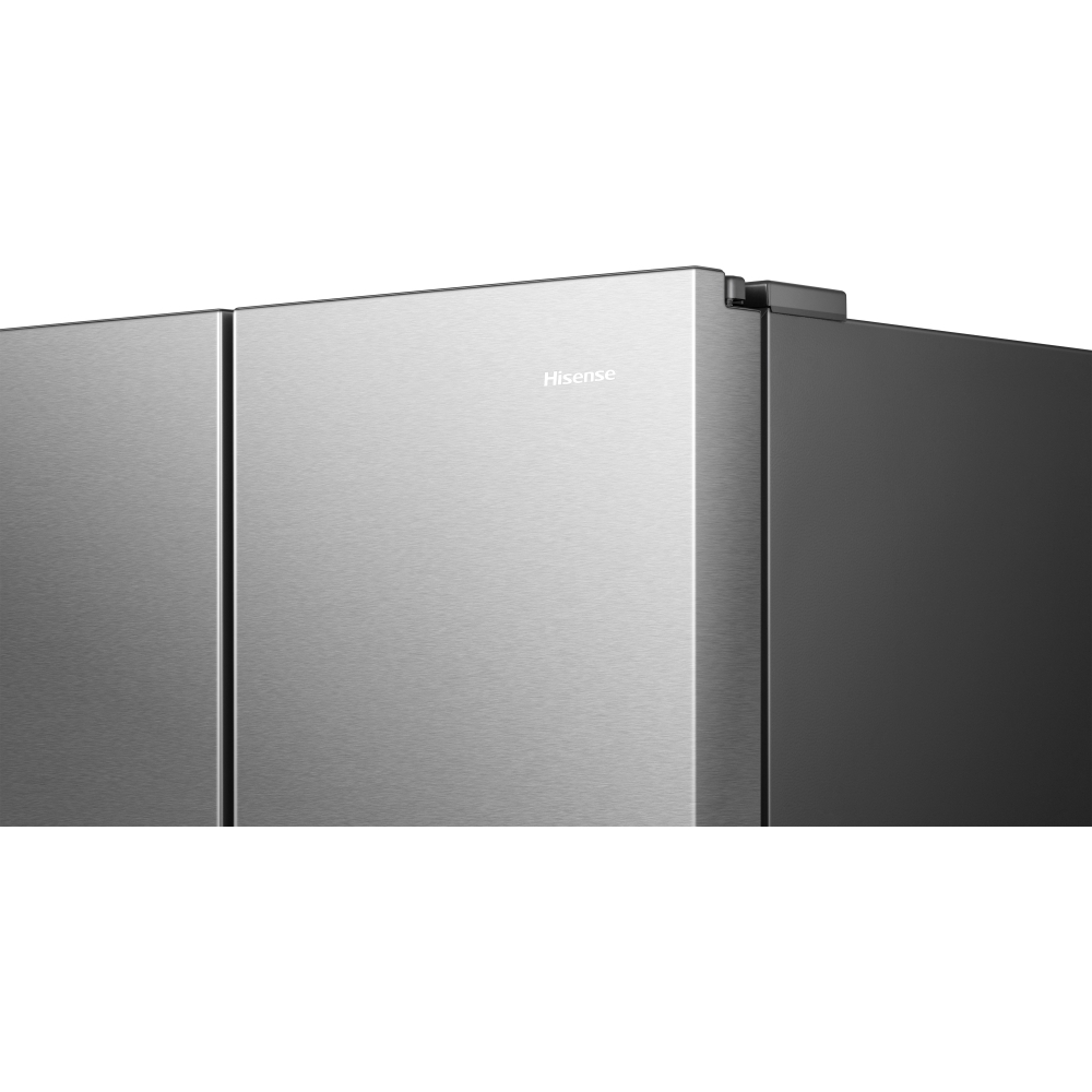 Hisense RS818N4IIE American Fridge Freezer,  Plumbed, Stainless Steel, E Rated