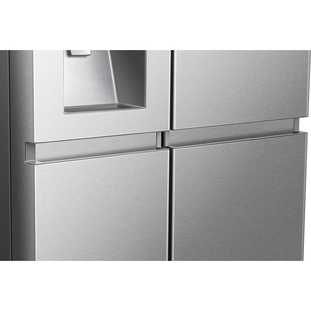 Hisense RS818N4IIE American Fridge Freezer,  Plumbed, Stainless Steel, E Rated