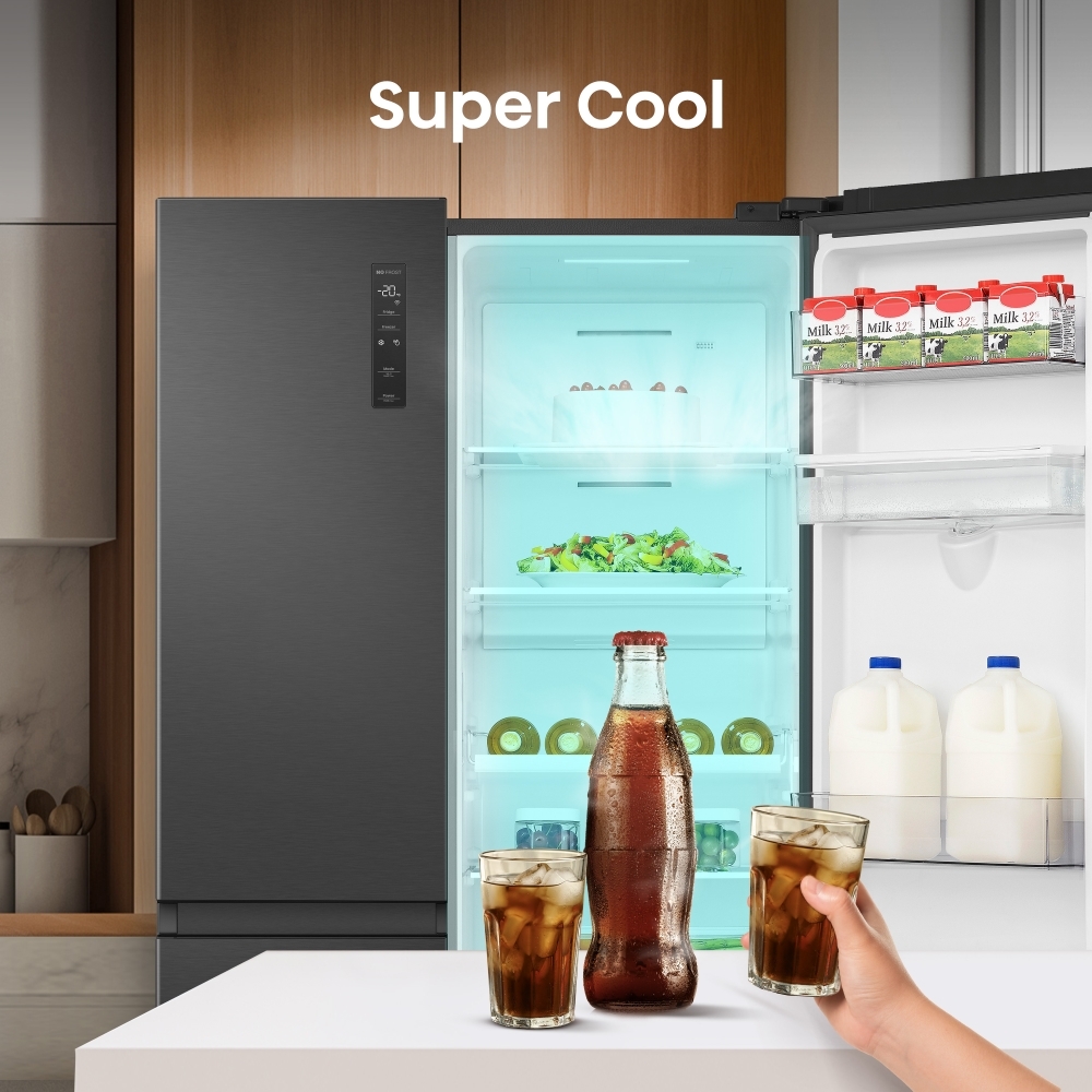 Hisense RS840N4WFE American Fridge Freezer, Black, E Rated Marks Electrical