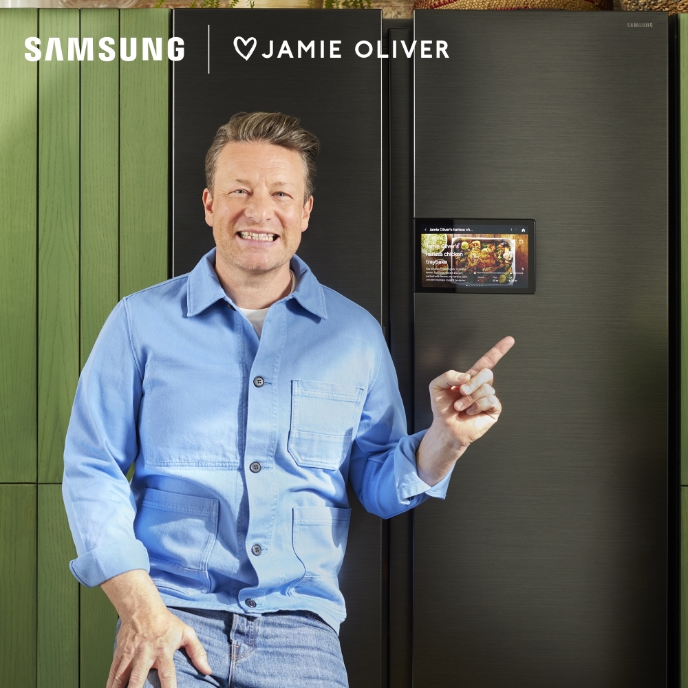 Samsung RS90F64EETEU American Fridge Freezer, Matt Metal Silver, E Rated,  Plumbed