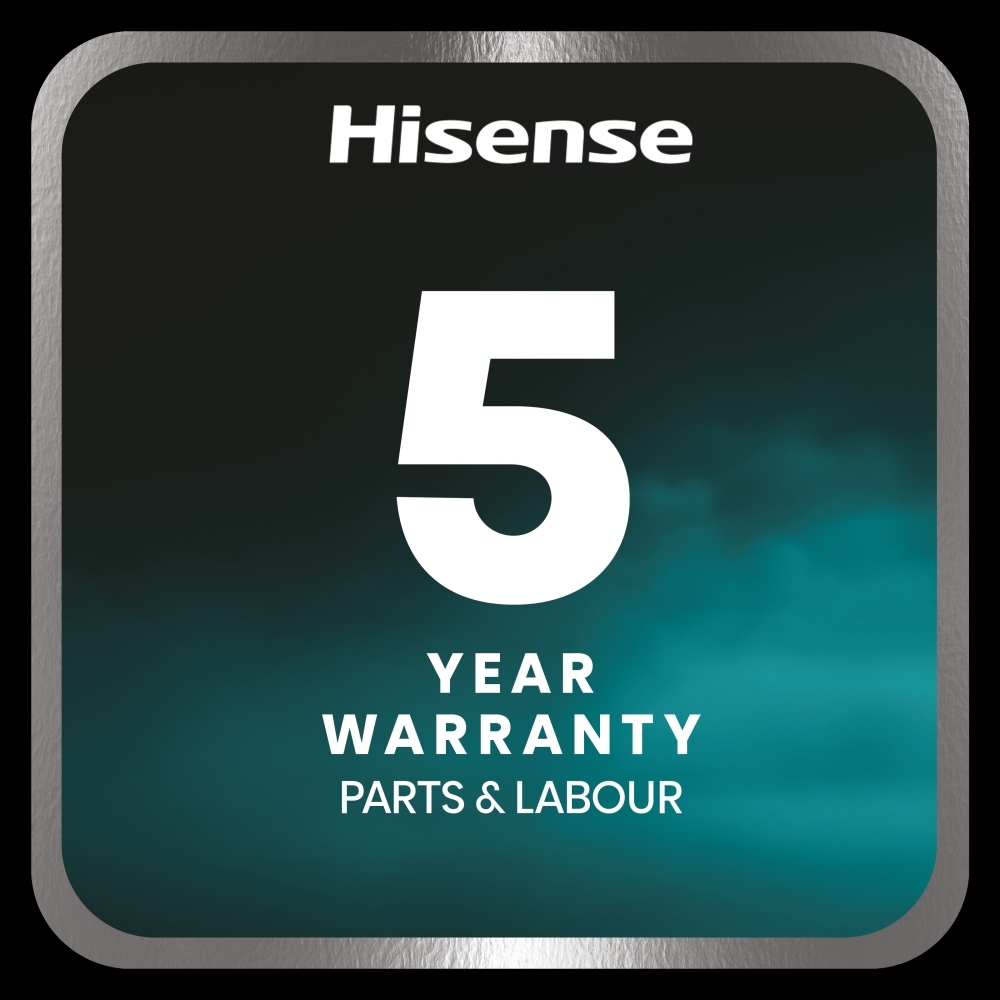 Hisense RS9P628GPFE American Fridge Freezer,  Plumbed, Grey, E Rated