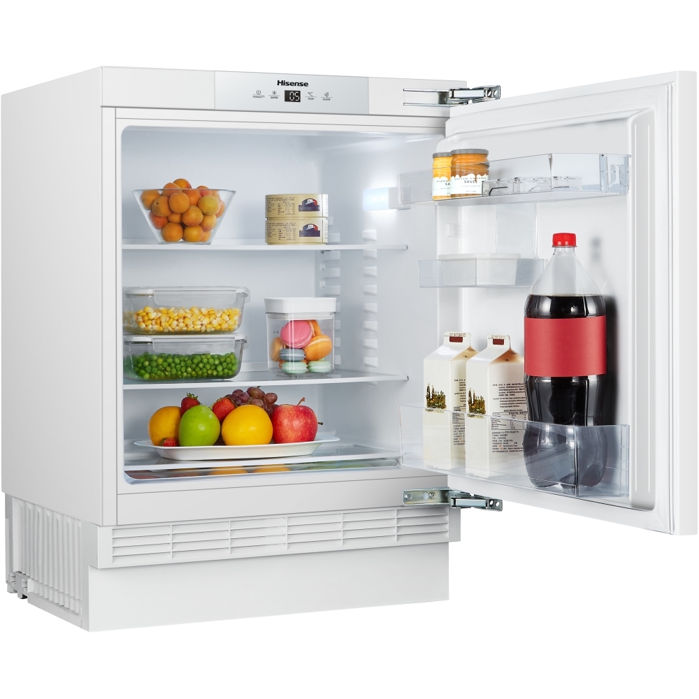 Hisense RUL178D4AWE BuiltUnder Larder Fridge, Fixed Hinge, White, E