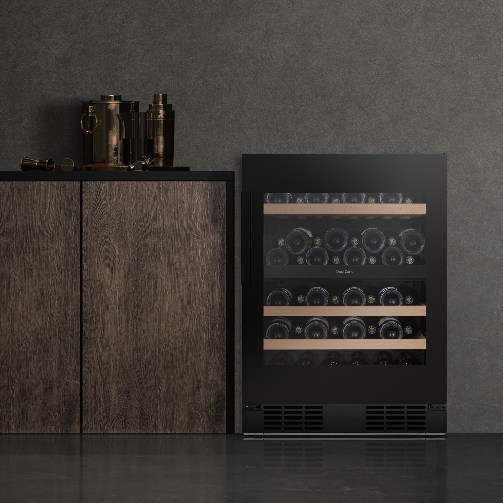 Hisense RW3N122GSLF Wine Cooler, Black, F Rated