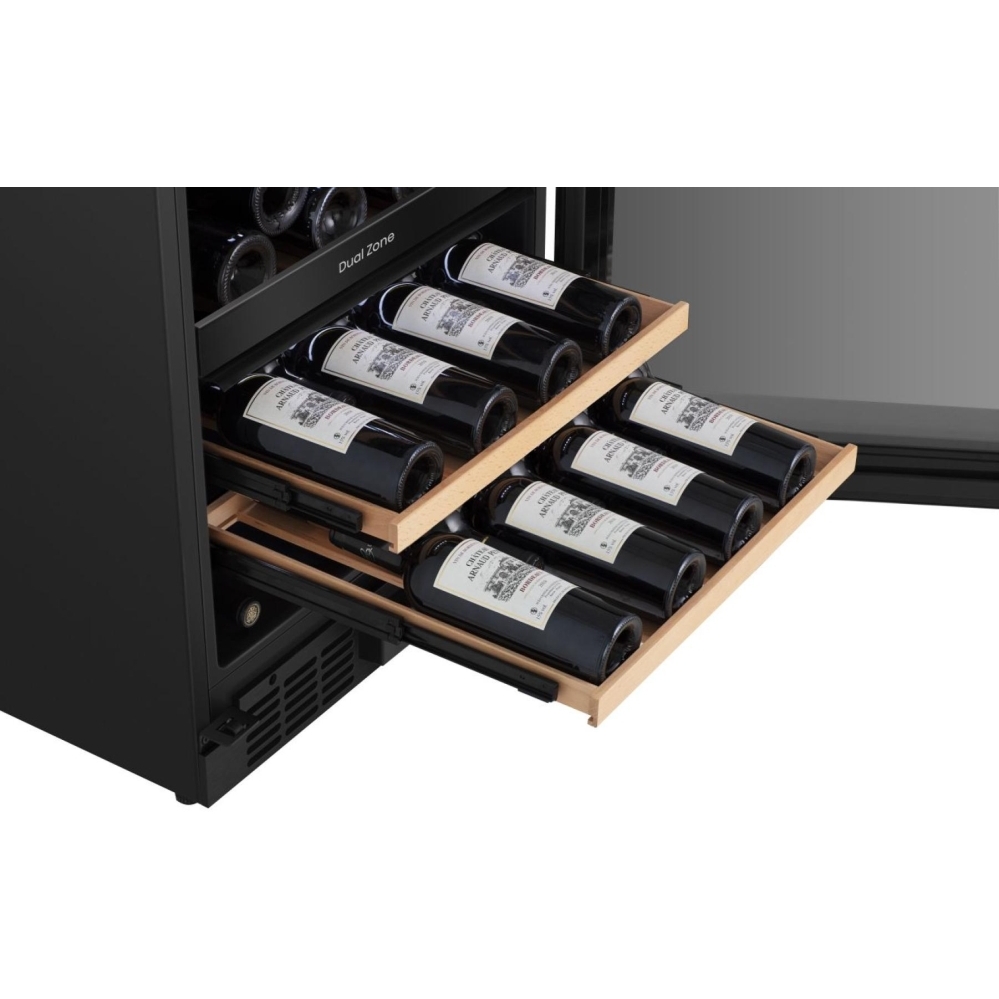 Hisense RW3N122GSLF Wine Cooler, Black, F Rated