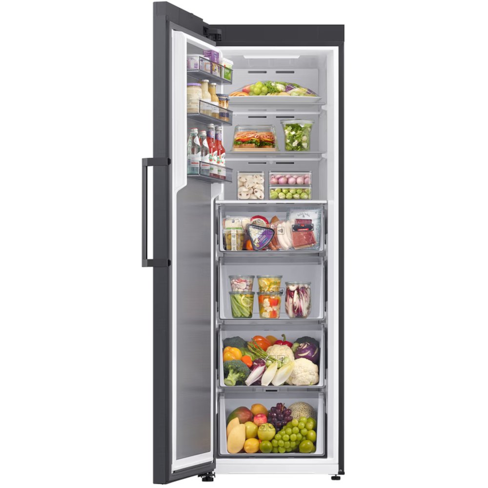 Samsung RZ70H32HEFEU Total No Frost Tall Freezer, Black, E Rated