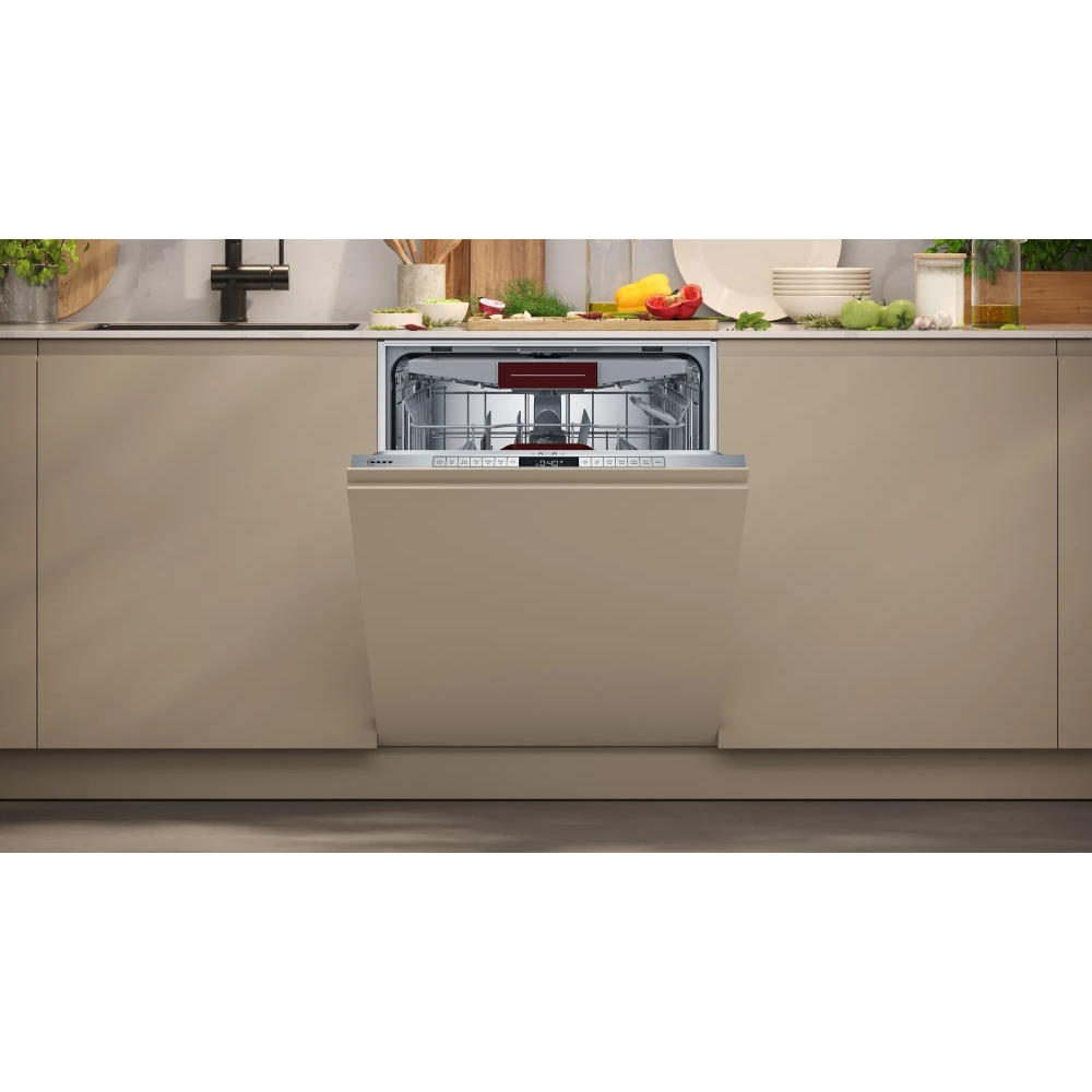 Neff S155HVX00G N50 Fully Integrated Dishwasher, 14 Place Settings, D Rated