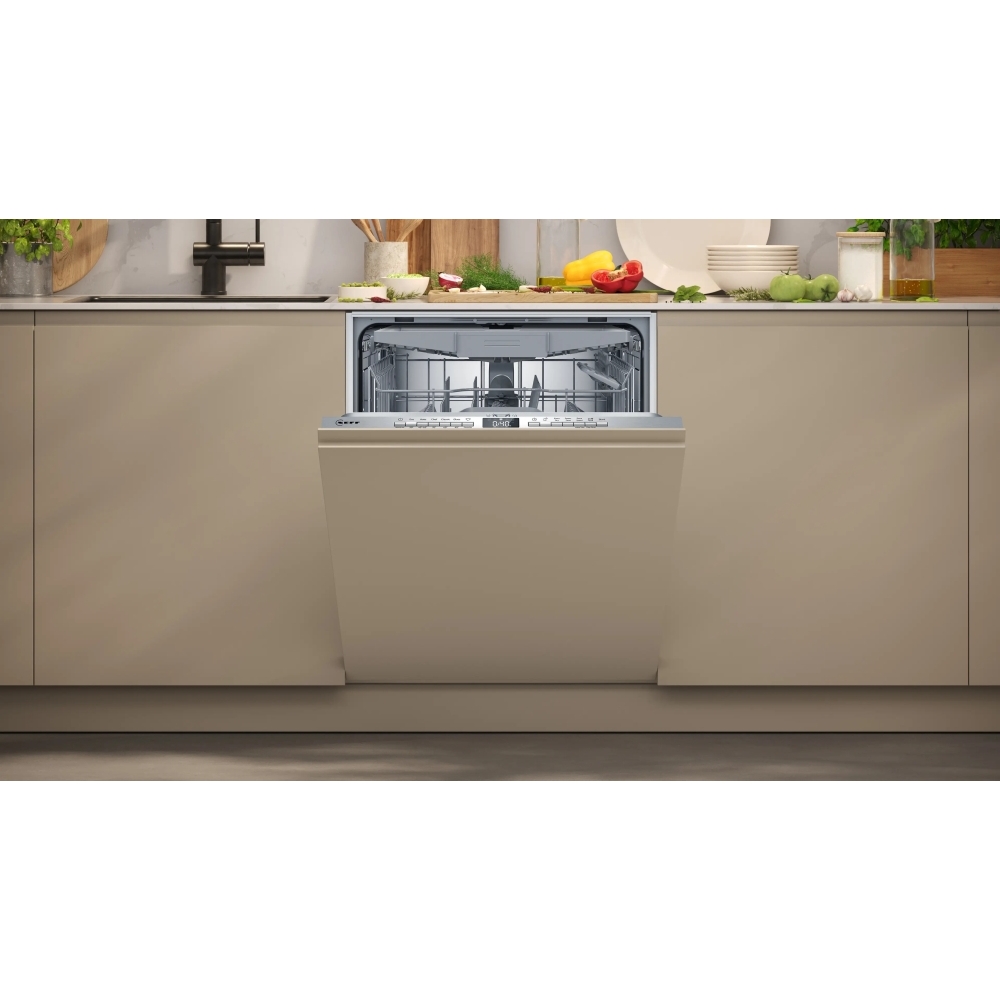 Neff S175HVX14G N50 Fully Integrated Dishwasher, 14 Place Settings, C Rated