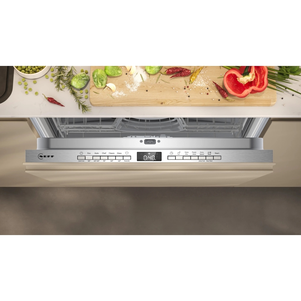 Neff S175HVX14G N50 Fully Integrated Dishwasher, 14 Place Settings, C Rated