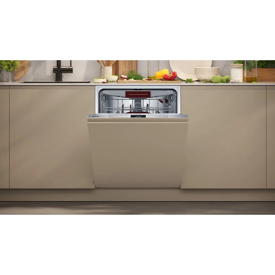Neff S295HCX02G N50 Fully Integrated Dishwasher, 14 Place Settings, D Rated