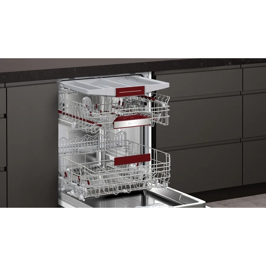 Neff S295HCX02G N50 Fully Integrated Dishwasher, 14 Place Settings, D Rated