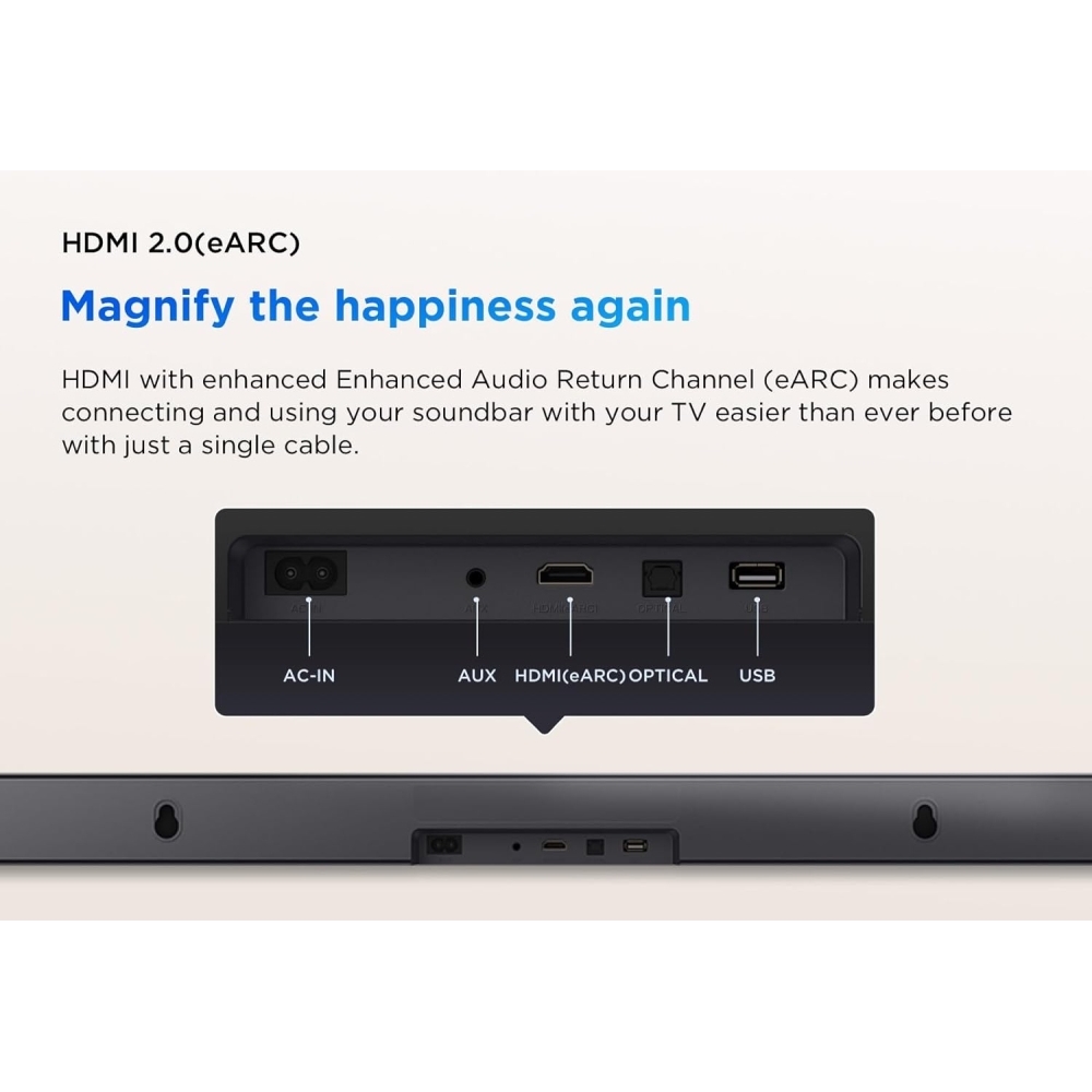 TCL S45H Sound Bar, Black
