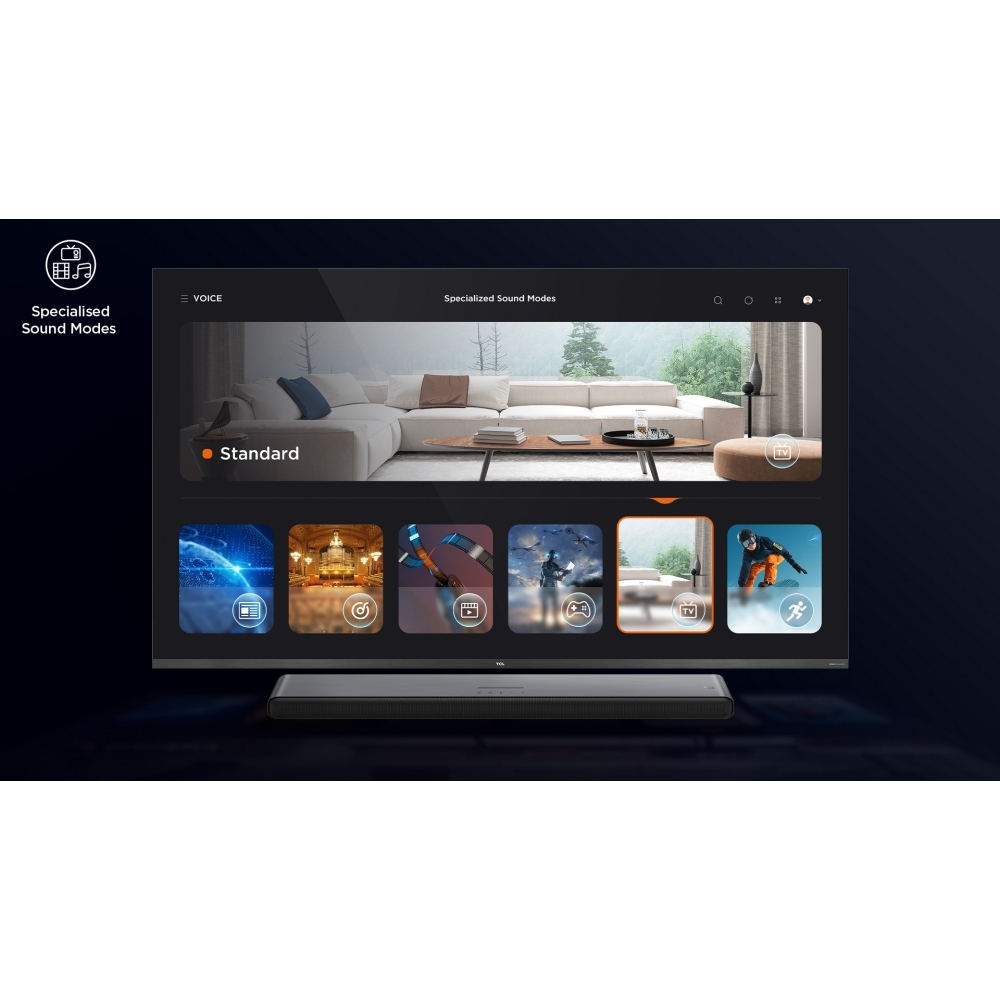 TCL S55HK Series 2.1 Sound Bar, Black